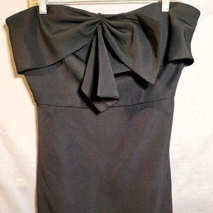 NWT SAM EDELMAN Bow Front Strapless Sweetheart Neckline Sheath Mini Dress Sz 10
